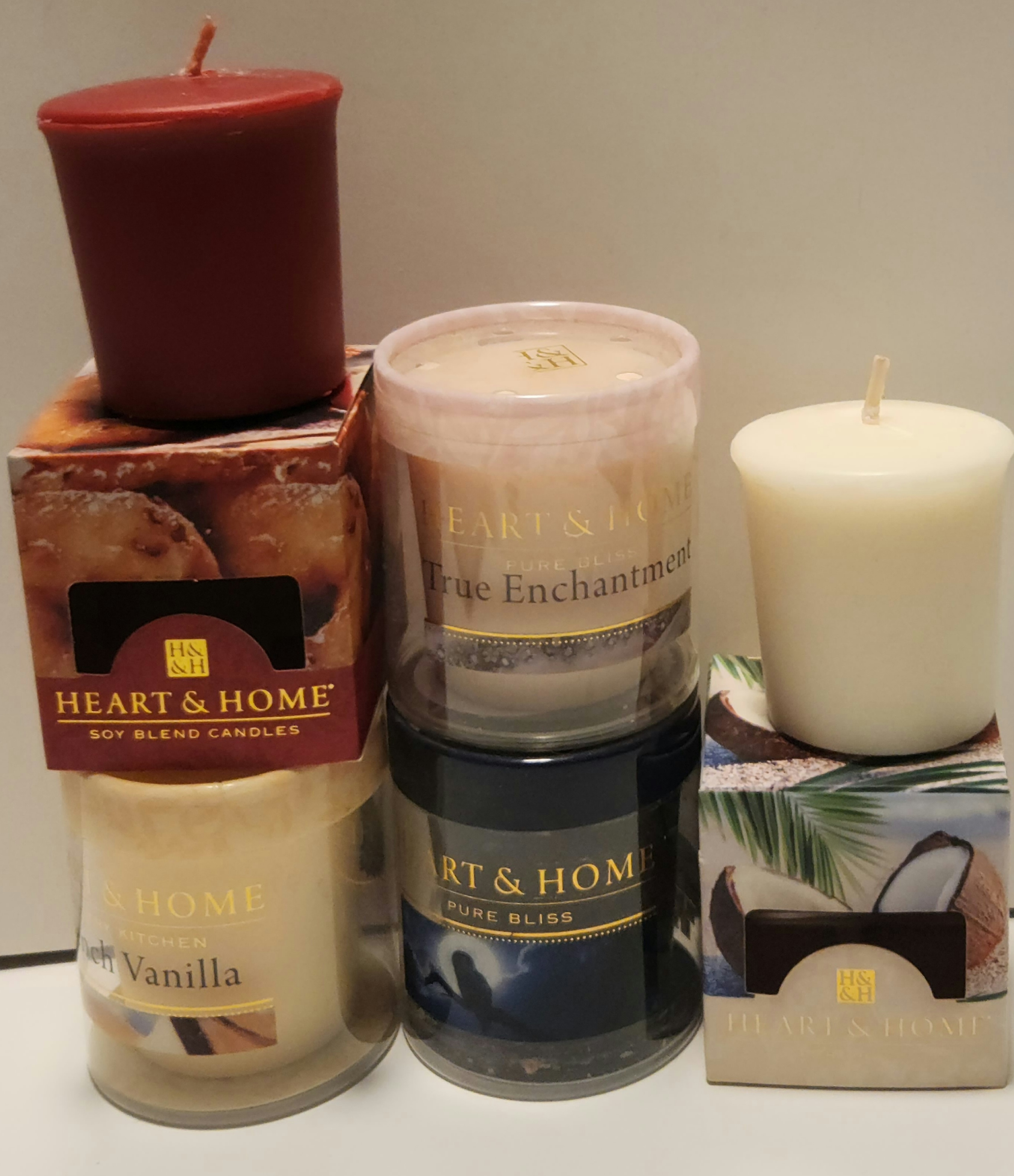 Votive soy blend candles